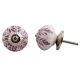 Purple Leaf Floral Dresser Knob